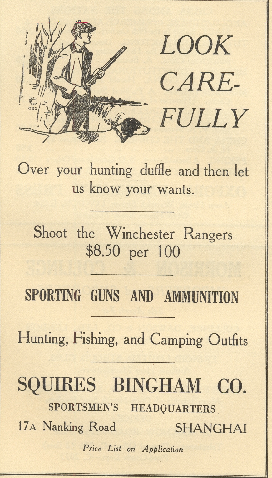 Squires Bingham - Nanking Rd - 1924