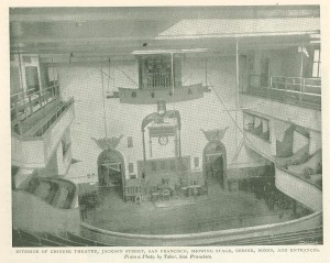 Interior of Jackson Street Theater, Chinatown, San Francisco