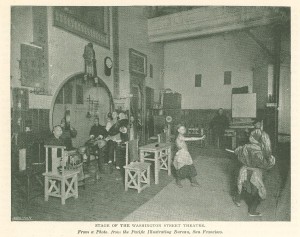 Stage of Washington Street Theater, Chinatown, San Francisco