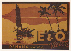 E&O Penang - luggage label postcard