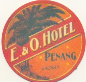 Penang - E&O Hotel - beer mat
