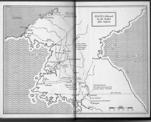 The Edge of the Sword authors map 1955