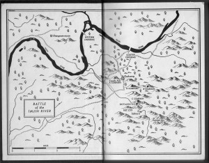 The Edge of the Sword battle of Imjin map 1955